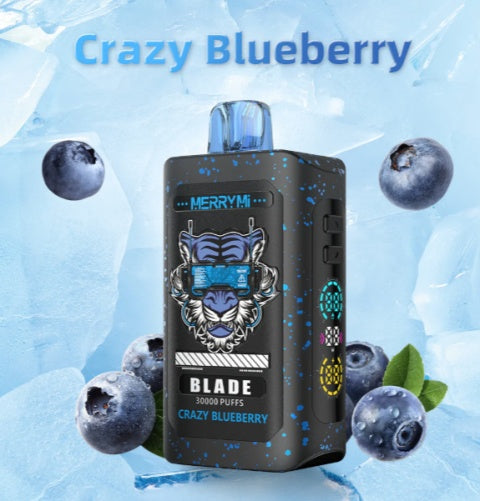 Merry Mi Blade Jednorazowy e-papieros 30000 Buchów o smaku Crazy Blueberry