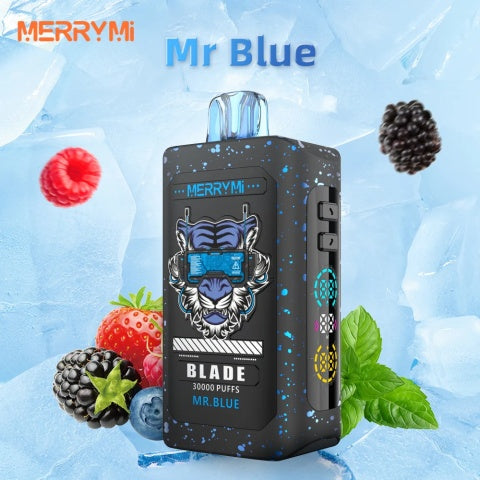 Merry Mi Blade Jednorazowy e-papieros 30000 Buchów o smaku Mr. Blue