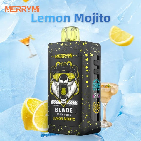 Merry Mi Blade Jednorazowy e-papieros 30000 Buchów o smaku Lemon Mojito